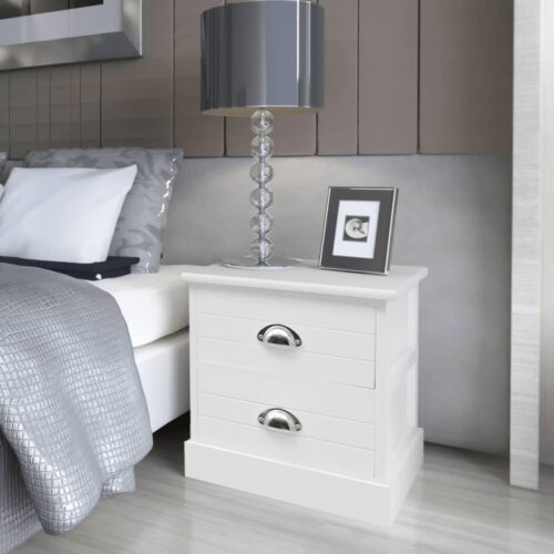 French Bedside Cabinets 2pcs White - Image 7