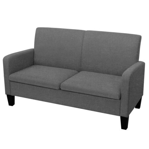 2-Seater Sofa 135x65x76cm Dark Grey