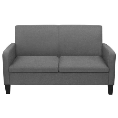 2-Seater Sofa 135x65x76cm Dark Grey - Image 2