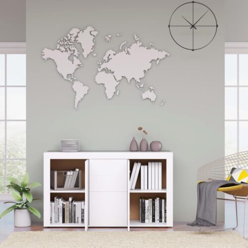 Sideboard White 120x36x69cm Engineered Wood - Image 3