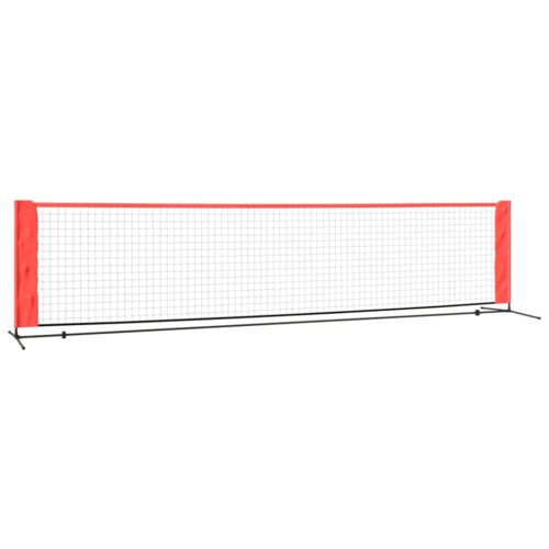 Tennis Net Black Red 400x100x87cm Polyester