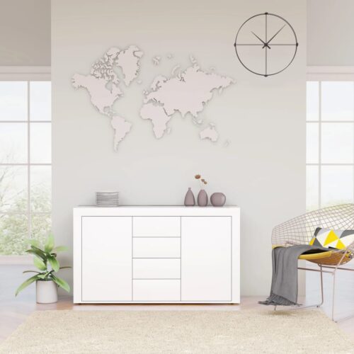 Sideboard White 120x36x69cm Engineered Wood - Image 10