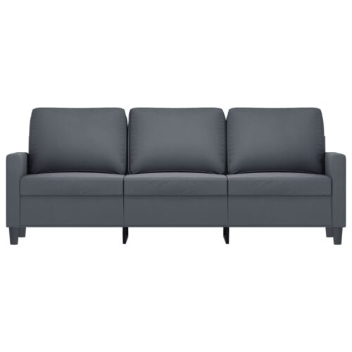 3-Seater Sofa Dark Grey 180cm Velvet - Image 3