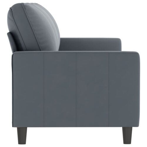 3-Seater Sofa Dark Grey 180cm Velvet - Image 4