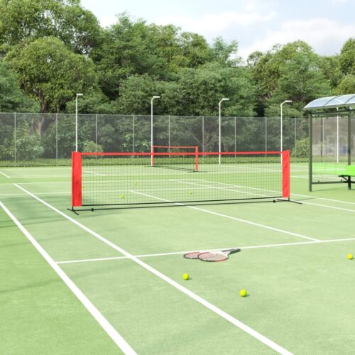 Tennis Net Black Red 400x100x87cm Polyester - Image 10