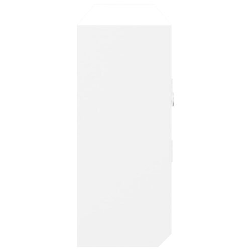 Key Cabinet White 40x8.5x20cm Engineered Wood Steel - Image 7