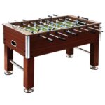 Football Table Steel 60kg 140x74.5x87.5cm Brown