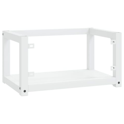 Wall-Mounted Bathroom Vanity Wash Basin Sink Frame Black 40x38x31cm Iron - Image 5