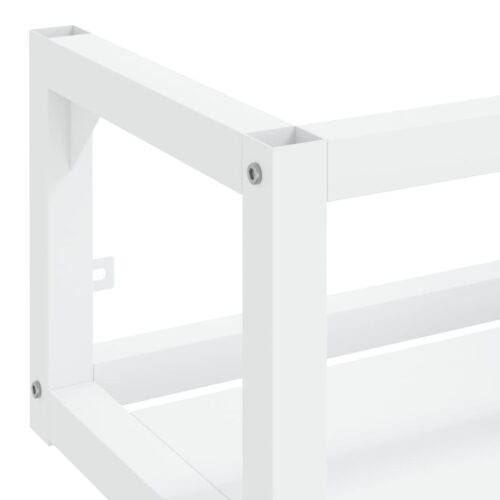 Wall-Mounted Bathroom Vanity Wash Basin Sink Frame Black 40x38x31cm Iron - Image 6
