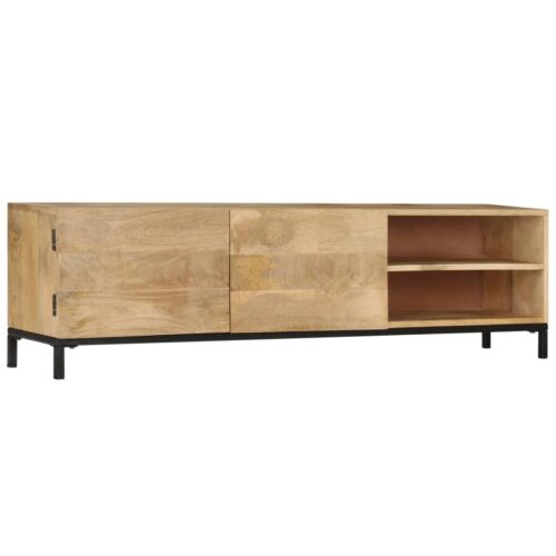 TV Cabinet 145x30x41cm Solid Mango Wood - Image 11