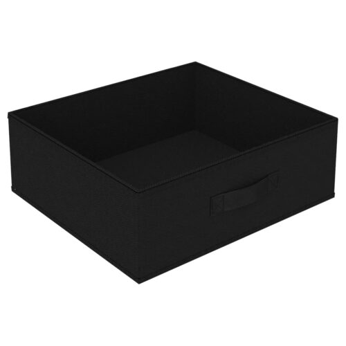 Storage Rack with 4 Fabric Baskets Steel Black - Image 6