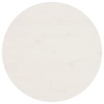 Round Table Top White 60x2.5cm Solid Pine Wood DIY Desk Panel Board