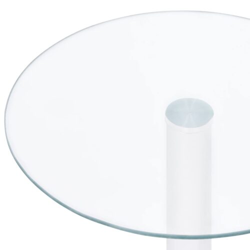 Coffee Table Transparent 40cm Tempered Glass - Image 3
