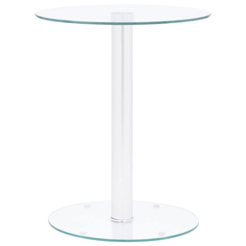 Coffee Table Transparent 40cm Tempered Glass - Image 6