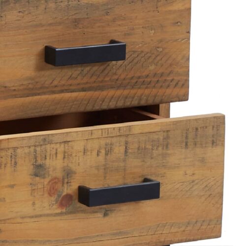 Bedside Cabinet Brown 36x30x45cm Solid Pinewood - Image 6