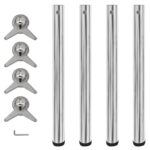 4pcs Adjustable Table Legs Chrome 710mm