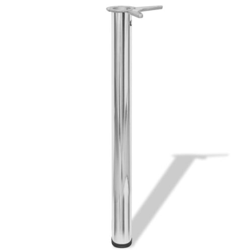 4pcs Adjustable Table Legs Chrome 710mm - Image 2