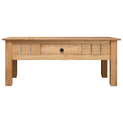 Coffee Table 100x60x45cm Solid Pine Wood Panama Range - Image 2