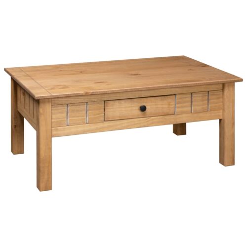 Coffee Table 100x60x45cm Solid Pine Wood Panama Range - Image 4