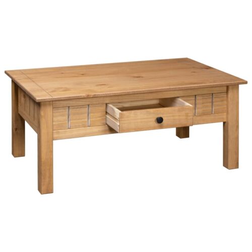 Coffee Table 100x60x45cm Solid Pine Wood Panama Range - Image 6
