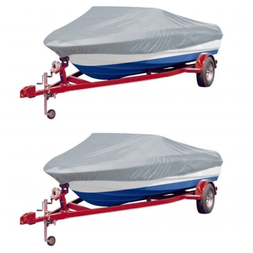 2x Boat Covers Trailerable Waterproof Trailer Marine Storage Protector 427-488cm
