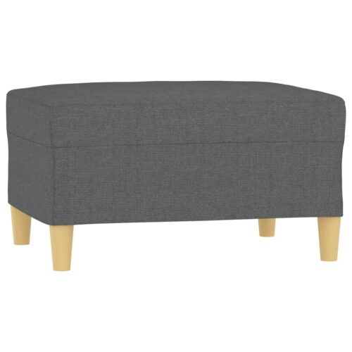 Footstool Dark Grey 70x55x41cm Fabric