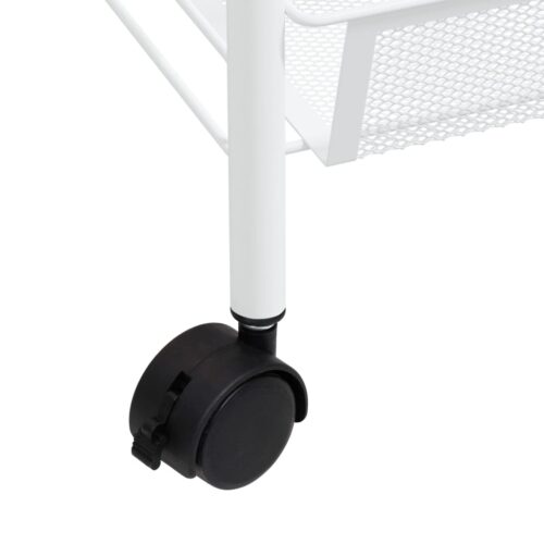 5-Tier Kitchen Trolley White 46x26x105cm Iron - Image 6