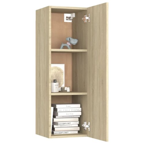 TV Cabinet Sonoma Oak 30.5x30x90cm Engineered Wood - Image 8