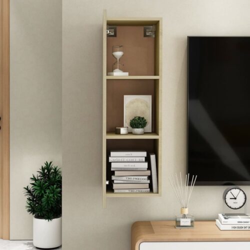TV Cabinet Sonoma Oak 30.5x30x90cm Engineered Wood - Image 11