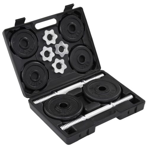 15-Piece Dumbbell Set 20kg Cast Iron - Image 2