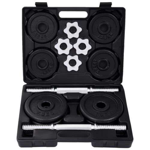 15-Piece Dumbbell Set 20kg Cast Iron - Image 3