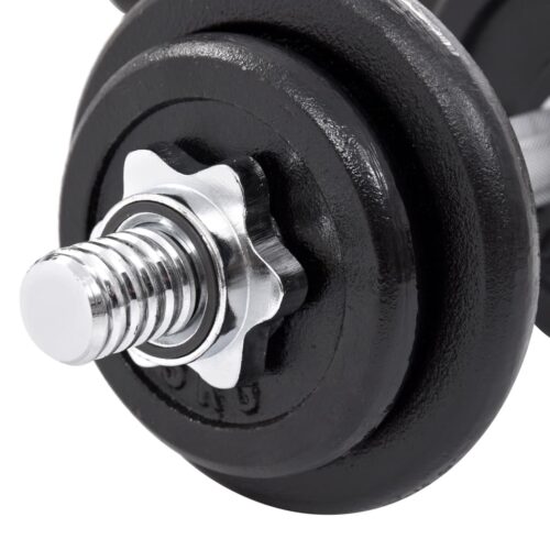 15-Piece Dumbbell Set 20kg Cast Iron - Image 7