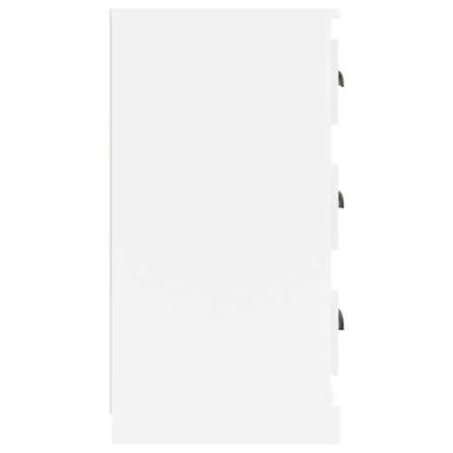 Sideboard High Gloss White 70x35.5x67.5cm Engineered Wood - Image 5