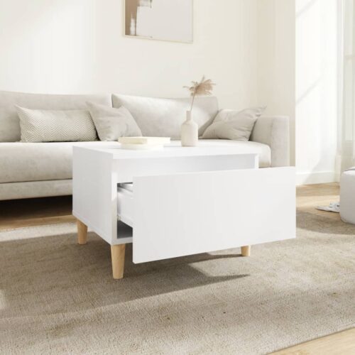 Side Tables 2pcs White 50x46x35cm Engineered Wood - Image 4