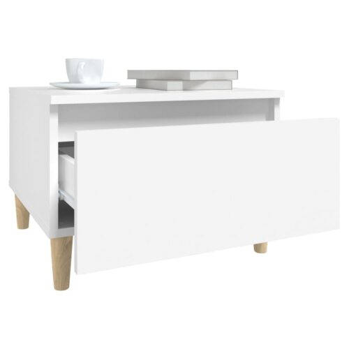 Side Tables 2pcs White 50x46x35cm Engineered Wood - Image 6