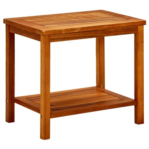 Coffee Table 50x35x45cm Solid Acacia Wood - Image 8