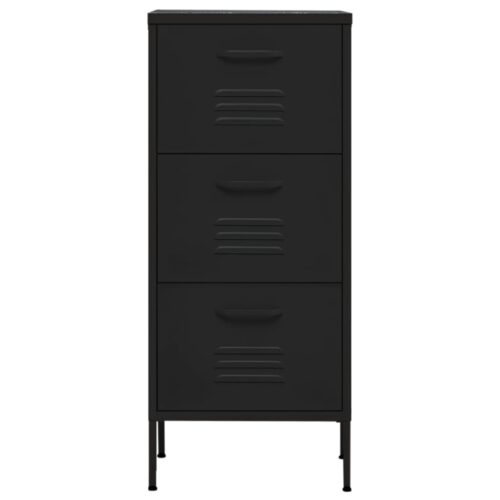 Steel Storage Cabinet Black Industrial Drawers Cupboard Sideboard Rack Table - Image 3