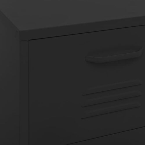 Steel Storage Cabinet Black Industrial Drawers Cupboard Sideboard Rack Table - Image 8