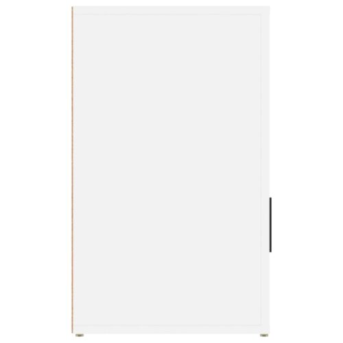 Bedside Cabinet White 50x36x60cm Engineered Wood - Image 8
