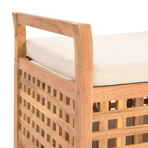 Storage Bench 93x49x49cm Solid Walnut Wood - Image 6