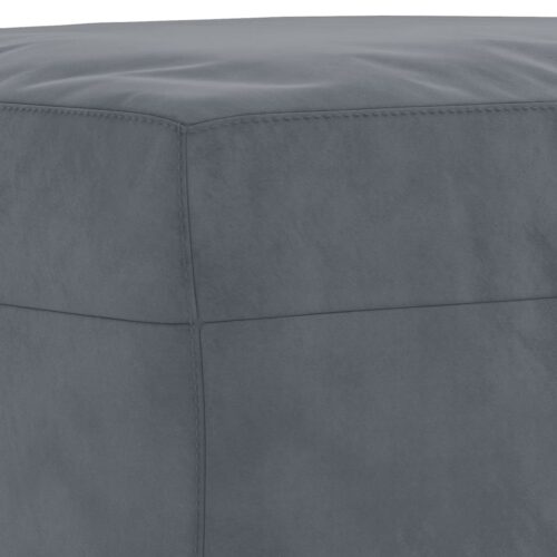 Footstool Dark Grey 70x55x41cm Velvet - Image 5
