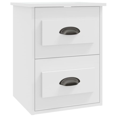 Wall-mounted Bedside Cabinets 2pcs White 41.5x36x53cm - Image 7
