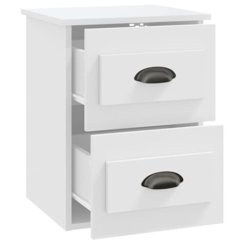 Wall-mounted Bedside Cabinets 2pcs White 41.5x36x53cm - Image 8
