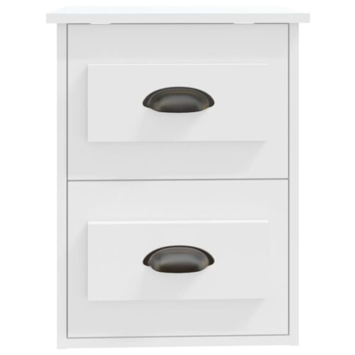 Wall-mounted Bedside Cabinets 2pcs White 41.5x36x53cm - Image 9