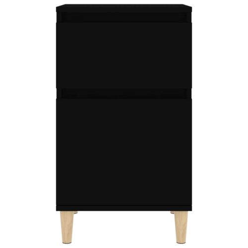 Bedside Cabinets 2pcs Black 40x35x70cm - Image 6