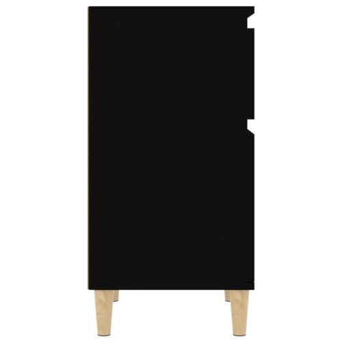 Bedside Cabinets 2pcs Black 40x35x70cm - Image 7