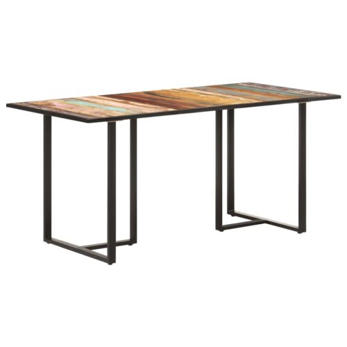 Dining Table 160cm Solid Reclaimed Wood - Image 8