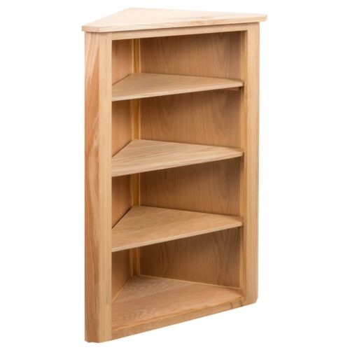 Corner Shelf 59x36x100cm Solid Oak Wood