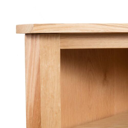 Corner Shelf 59x36x100cm Solid Oak Wood - Image 5