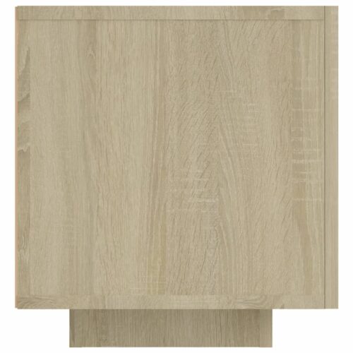 TV Cabinet with LED Lights Sonoma Oak 160x35x40cm - Image 10